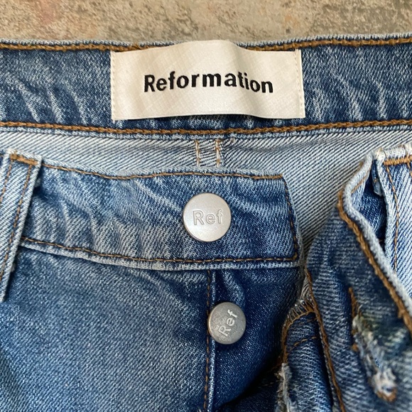 COPY - Reformation denim jordi kick flare jeans Antigua wash size 31 - Picture 5 of 8